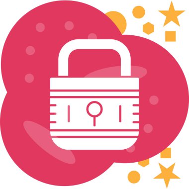 ikon vektör illüstrasyonunu kilitle