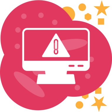 Bilgisayar. Web simgesi basit illüstrasyon