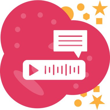 konuşma balonu simgesi, vektör illüstrasyonu