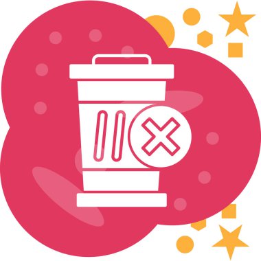 çöp simgesi vektör illüstrasyonu