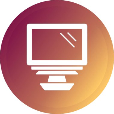 Dizüstü bilgisayar simgesi vektör çizimi