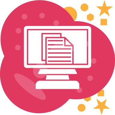 belge dosya simgesi. vektör illüstrasyonu