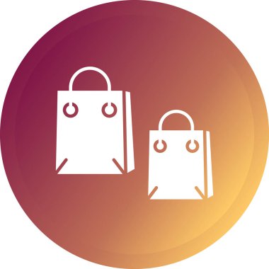 Çanta ve satış simgesinin vektör illüstrasyonu