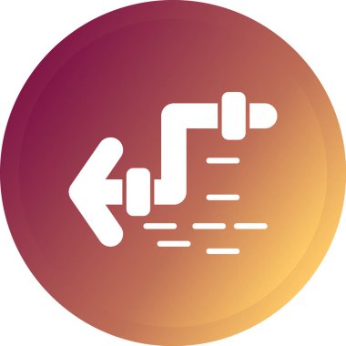 ok yönü ikon vektör illüstrasyonu