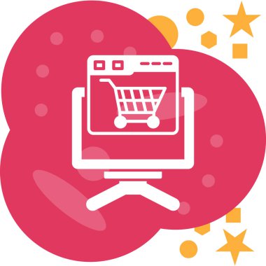 Dizüstü bilgisayar ile alışveriş sepeti