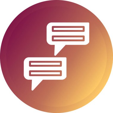 Konuşma baloncuklarının vektör simgesi