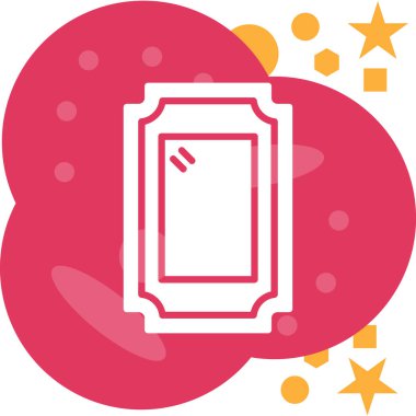 Bir çiçek simgesinin vektör illüstrasyonu