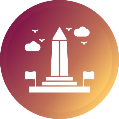 Bir anıtın arka planının vektör çizimi