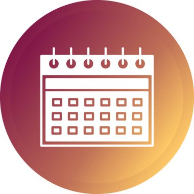 Takvim simgesi vektör illüstrasyonu