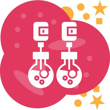 Bir robot simgesinin vektör illüstrasyonu