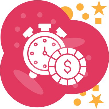 Para için. Web simgesi basit illüstrasyon