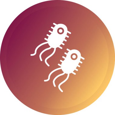 covid 19 virüsü, vektör çizimi, düz tasarım simgesi