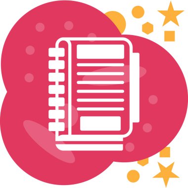 kitap simgesi vektör illüstrasyonu