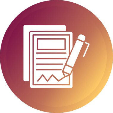 Belge simgesinin vektör illüstrasyonu