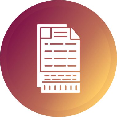 Dosya simgesinin vektör illüstrasyonu