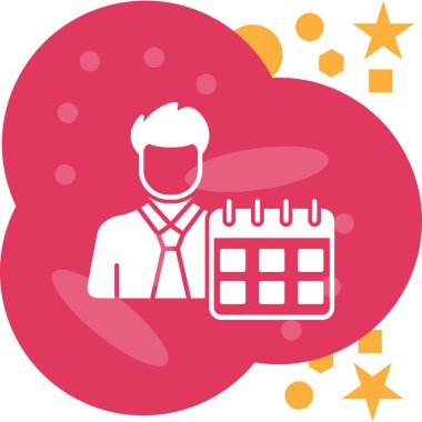 Takvim simgesi, vektör çizimi