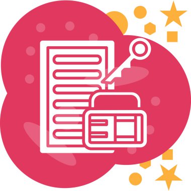 Rozet. Web simgesi basit illüstrasyon