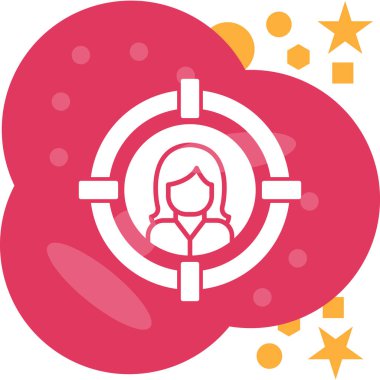 Kadın simge vektör çizim