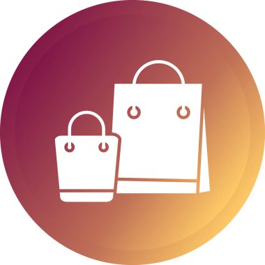 alışveriş poşeti vektör simgesi