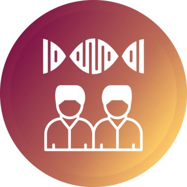 Bir DNA simgesinin arka planının vektör çizimi