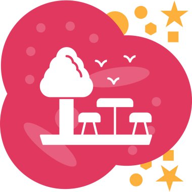 Yıldız vektör simgesi olan bulut