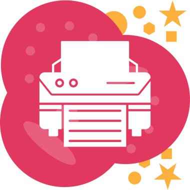 Bir yıldız simgesinin vektör illüstrasyonu