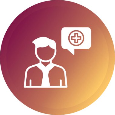 Tıbbi maskeli bir adamın vektör çizimi