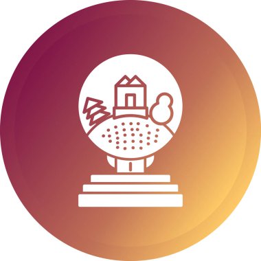 Vektör illüstrasyonu, Noel ağacı simgesi