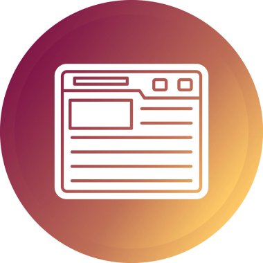 Modern simgenin vektör illüstrasyonu