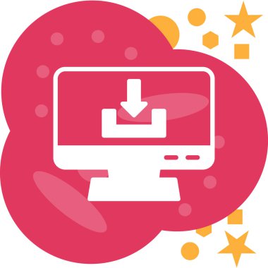 İnternetten alışveriş. Basit resimleme