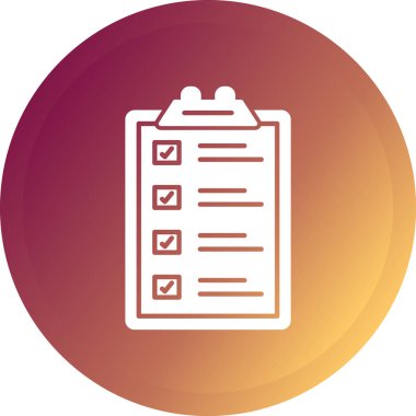 Kontrol listesi düz vektör deseni