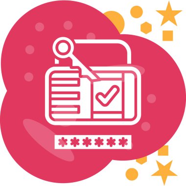 Veri Depolama simgesi, vektör illüstrasyonu