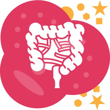 Mide organı ikonu vektör illüstrasyonu