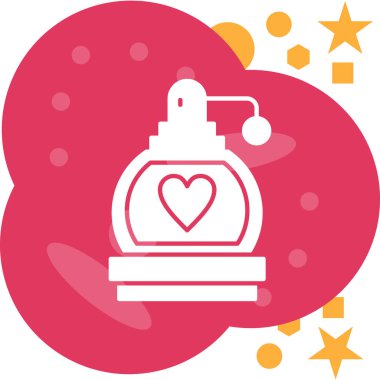 Güzellik ve moda simgesinin vektör çizimi