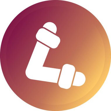 Boks eldiveni ikonu modern illüstrasyon