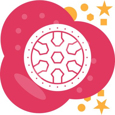 Şirin bir çizgi film simgesinin vektör çizimi