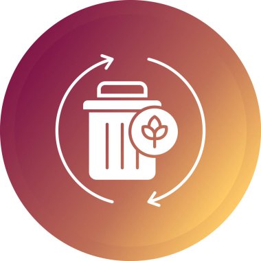 Geri dönüşüm simgesi vektör resimlemesi