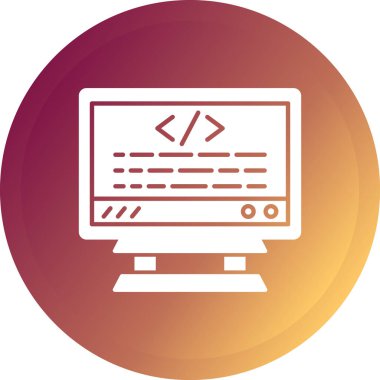 Modern dizüstü bilgisayar simgesinin vektör illüstrasyonu