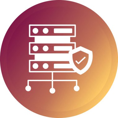 veri koruma simgesi, vektör illüstrasyon tasarımı