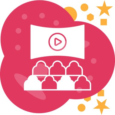 Film simgesinin vektör illüstrasyonu