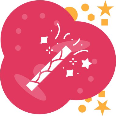 Moda tarzında izole edilmiş havai fişek simgesi