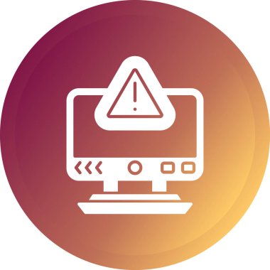 bilgisayar izleyici vektör simgesi modern illüstrasyon