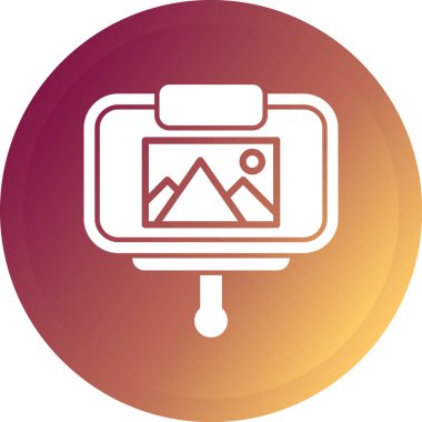 Uzun gölge vektör simgesinin gösterimi