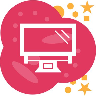 Bulut. Web simgesi basit illüstrasyon