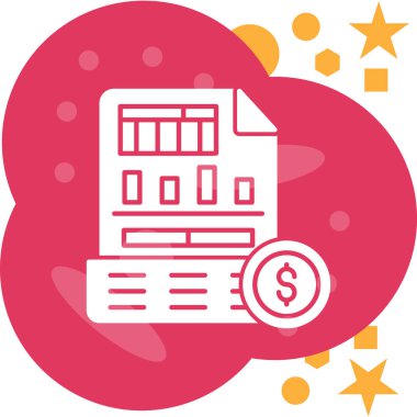 bankacılık işletmesi finans simgesi düz stil