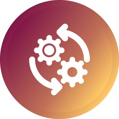 Teçhizat Web simgesi basit illüstrasyon