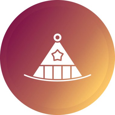 Bir yıldız simgesinin vektör illüstrasyonu