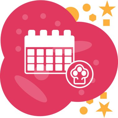 takvim tarihi simgesi, vektör illüstrasyon tasarımı