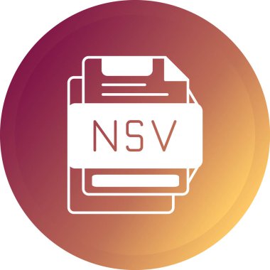 Dosya biçim simgesinin vektör illüstrasyonu