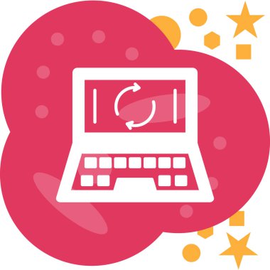 Bulut. Web simgesi basit illüstrasyon